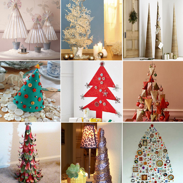 Brazi din diferite materiale pentru Crăciun, Foto: design-remont.info