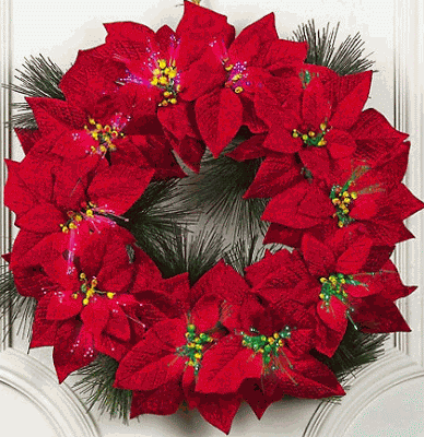 Coroană din flori de Poinsettia, Foto: thepolohouse.blogspot.ro