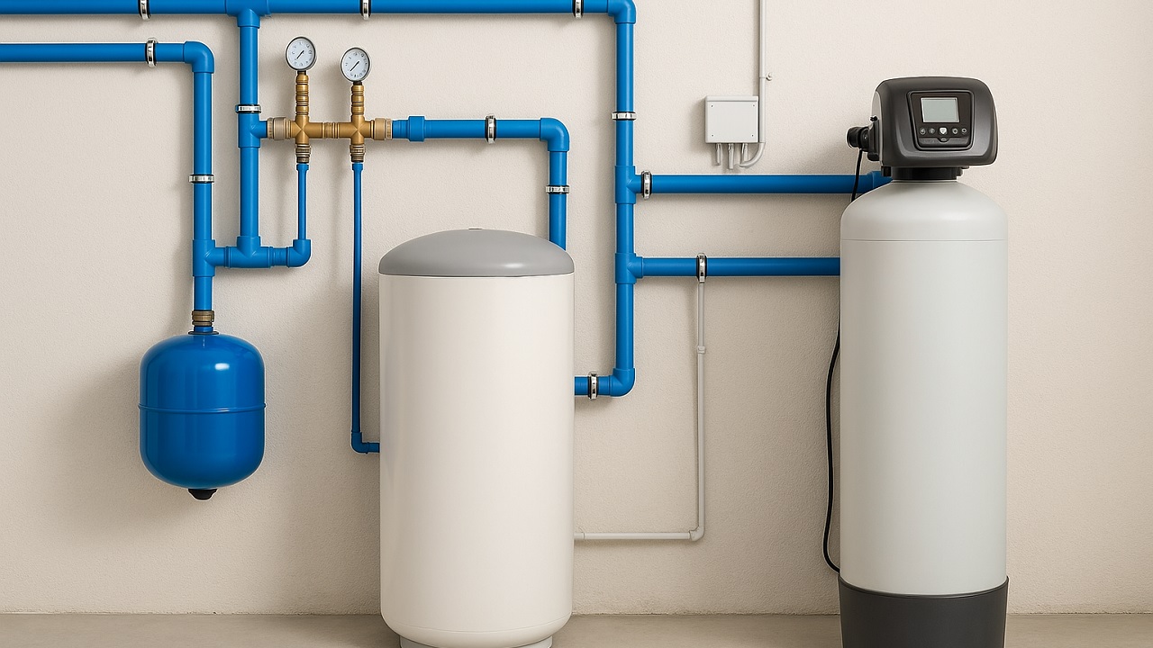 Rezervor de apa conectat la tevi